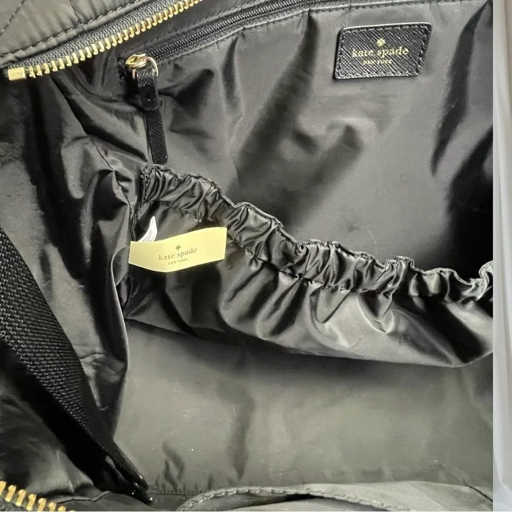 Kate Spade Baby Diaper Bag Wilson Road Kaylie Maxi Shoulder bag. Black quilted - Picture 12 of 16